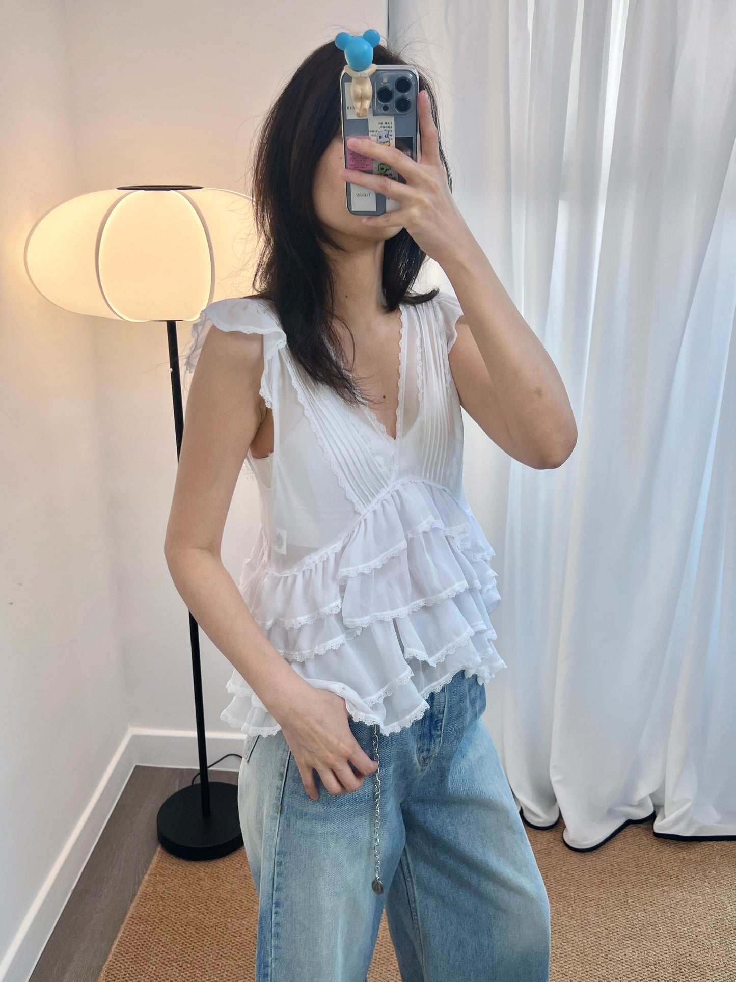 5PO
  超級熱賣款|0525086 美感飄逸Ruffles top