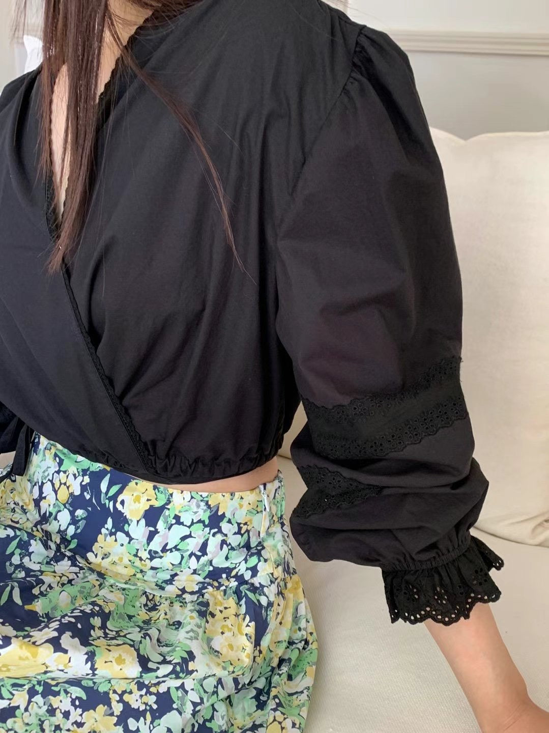SoftAttire| 6PO No.6 Ava wrap blouse