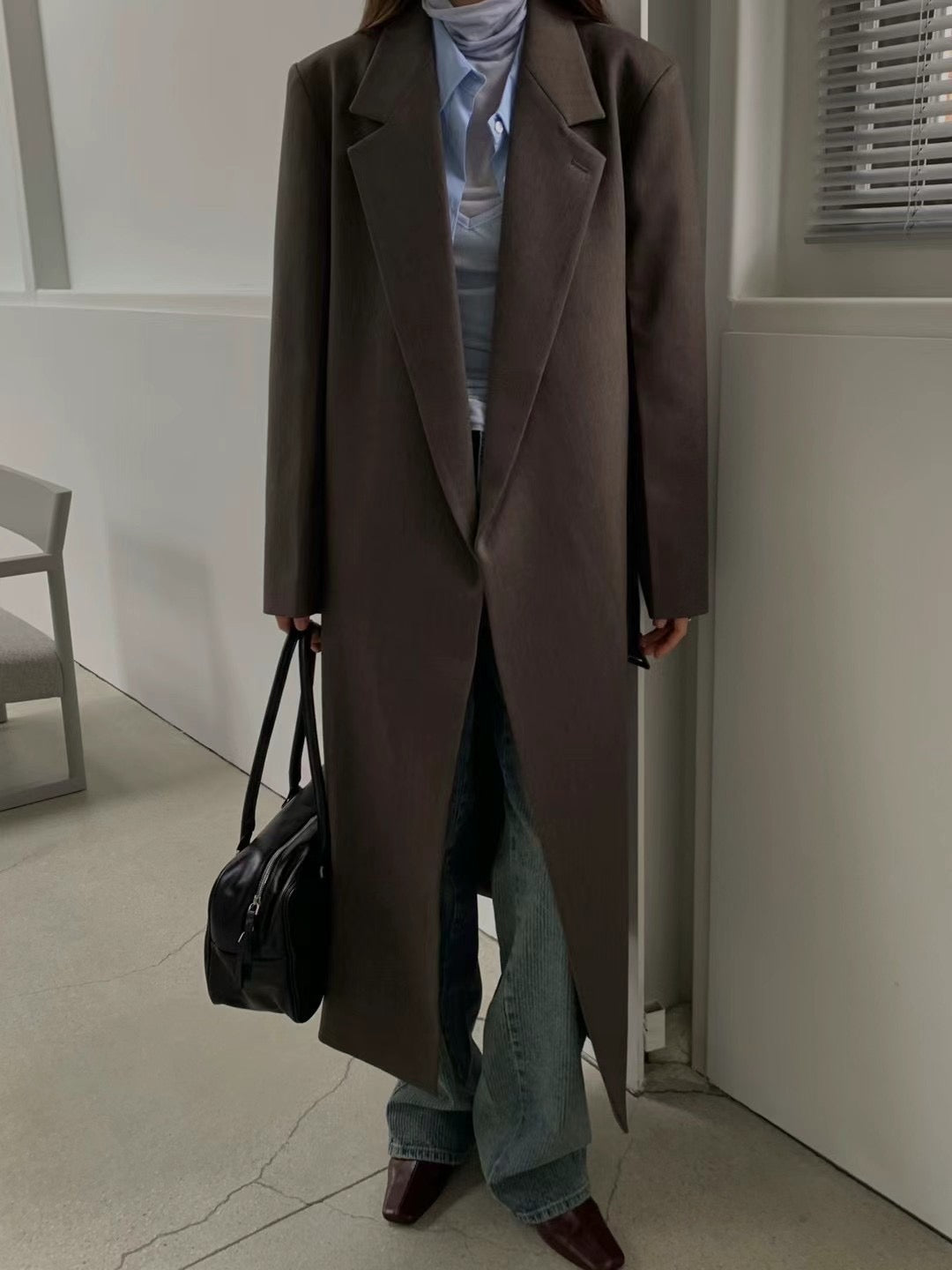 PreAW Classy｜0824AW11 長版西裝外套 (連布帶）