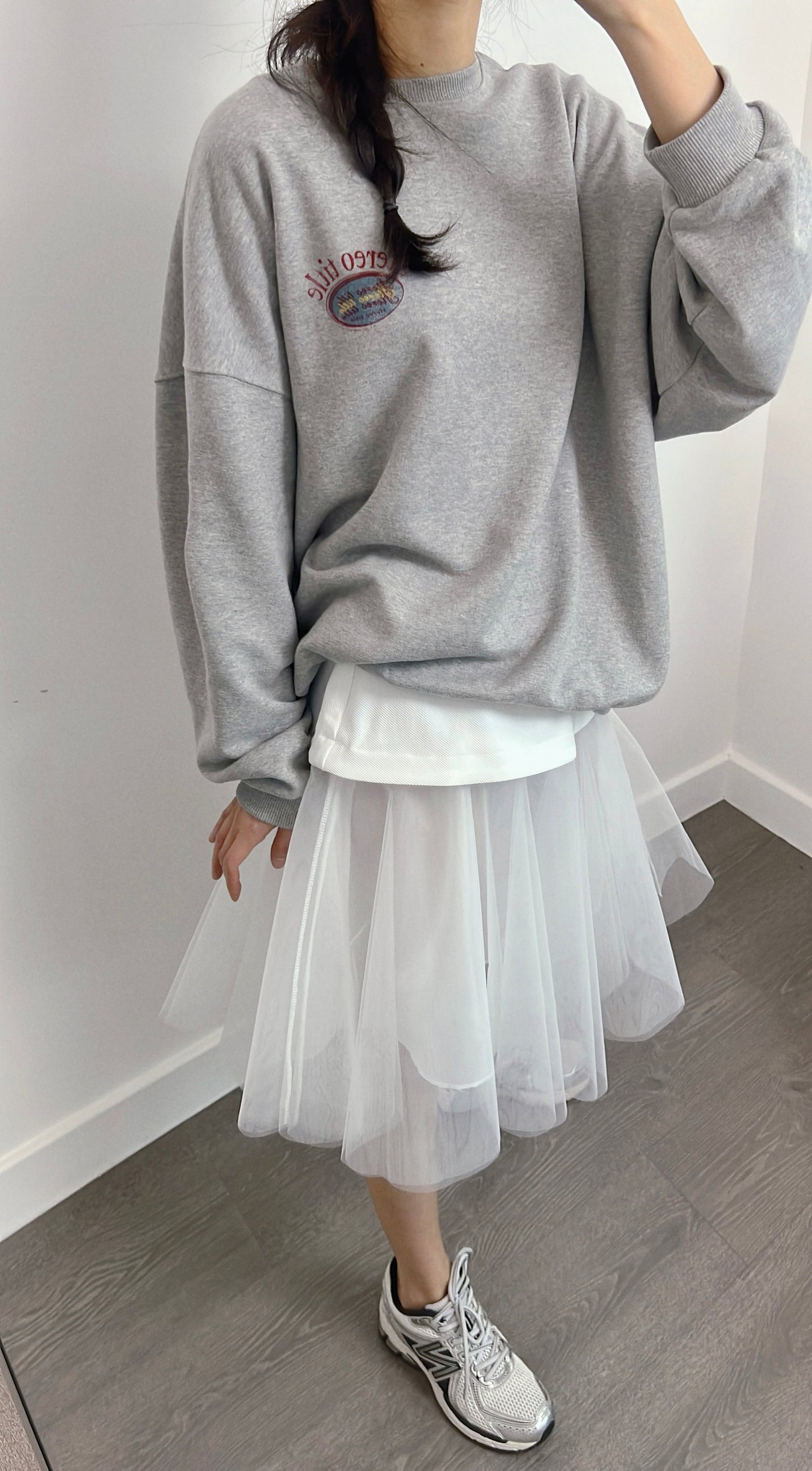 3 PO 2025流行款｜0325039 Sheer tulle skirt