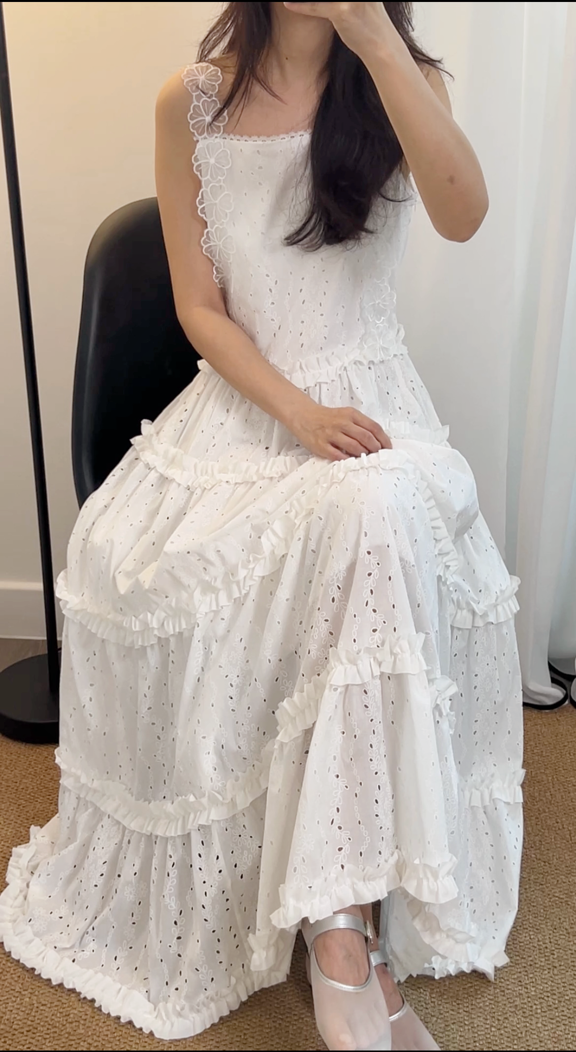 5PO 夏日氛圍 |0525090 Twirl worthy lace dress