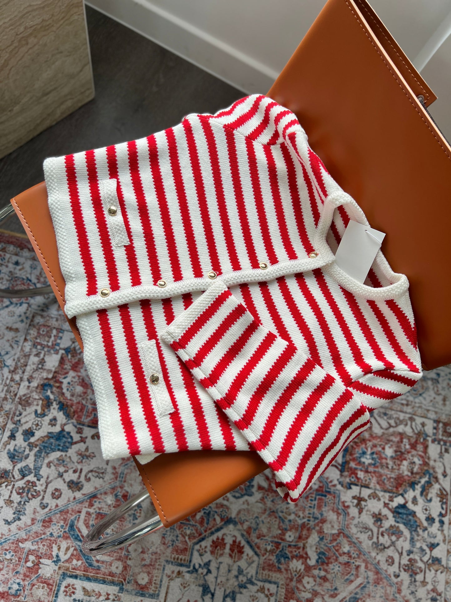 Sold out 24 Spring 棉質條子Cardigan
