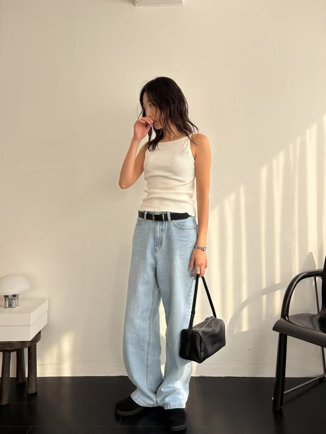 4PO|  BAG007   leather Pillow bag