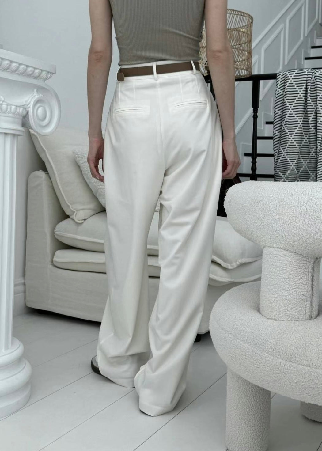 10 PO | 1024088 High Rise pleated trousers