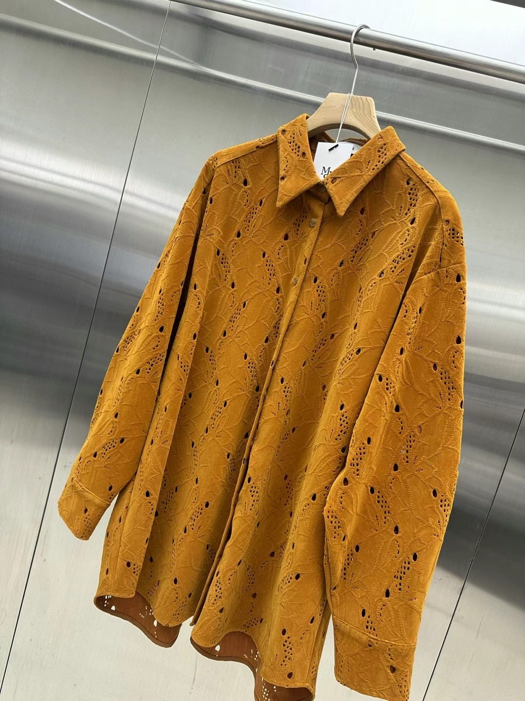 10 PO | 1024086 高質Boho chic 鏤空通花Suede 感恤衫（可當外套）