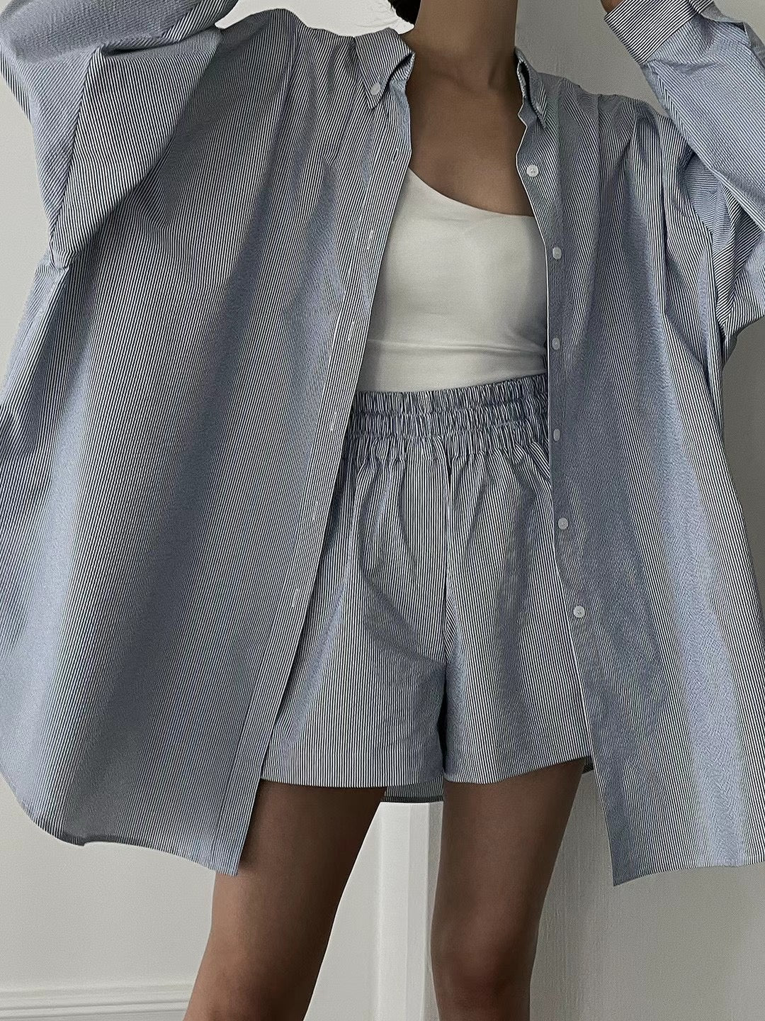 Sold out ✖️7月PO No.23 Boyfriend oversized shirt matching set