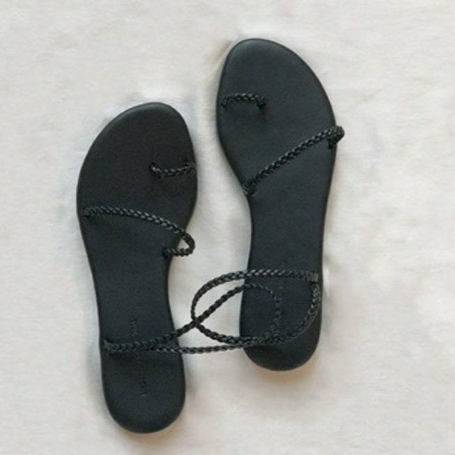 Sold out 麻花幼帶希臘式涼鞋