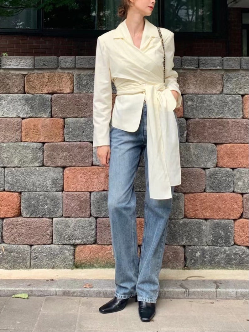 立秋PO No.3 Tie front Blazer
