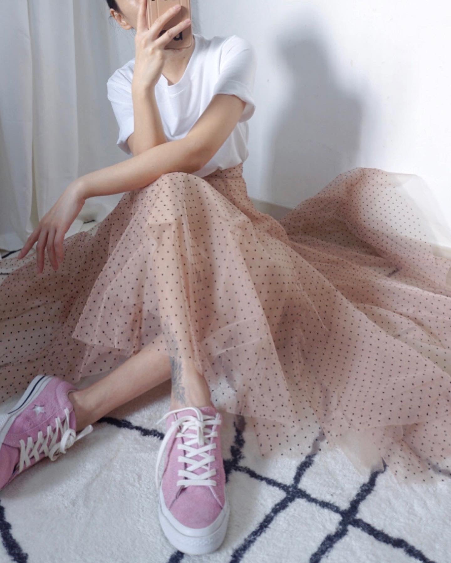 2 No.2 Alice tulle midi skirt