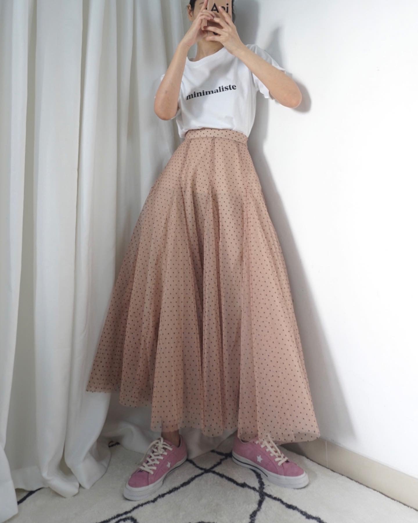 2 No.2 Alice tulle midi skirt