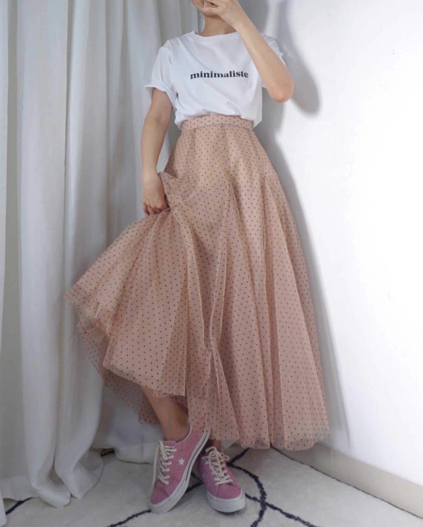 2 No.2 Alice tulle midi skirt